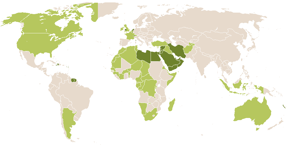 world popularity of Maryam